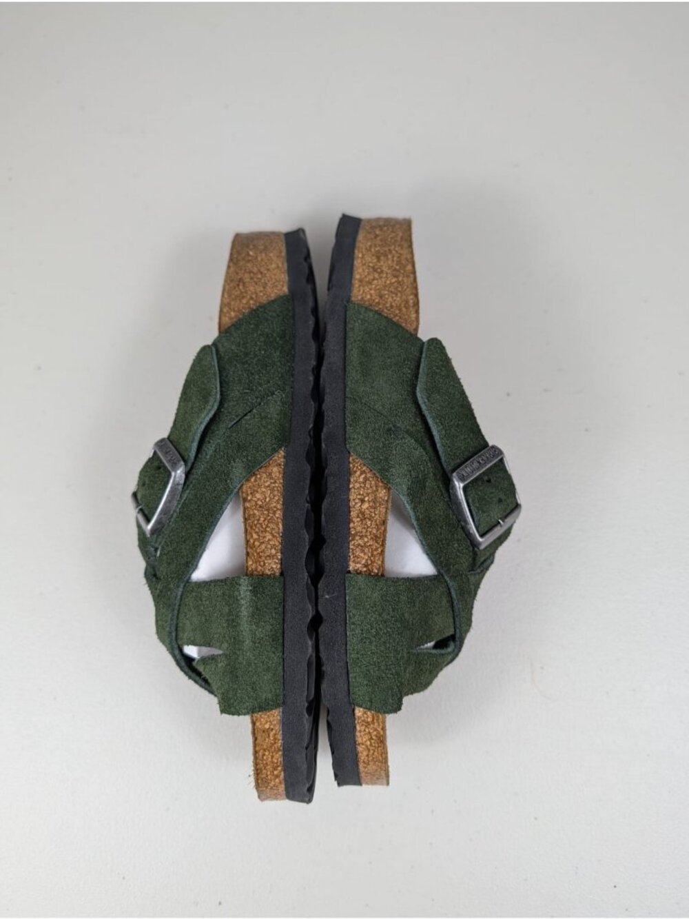 Birkenstock New w/o Box Lugano Mountain green soft suede women's size 5 - Picture 6 of 10